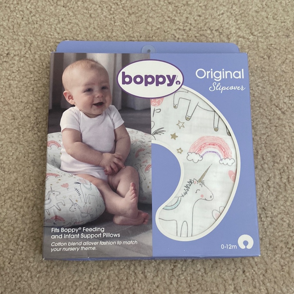 Boppy unicorn slipcover new in box
